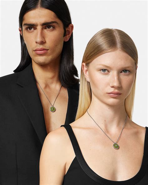 Versace Enamel Medusa Halskette für Herren 